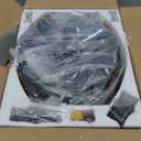 Fanbulous 20 Inch Fandelier Caged Ceiling Fans with Lights and Remote, Black Farmhouse Ceiling Fan, Bladeless Samll Fan Lights Ceiling Fixtures for Kitchen, Bedroom-Black and Gold