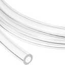 uxcell Clear PVC Tubing, 8mm ID x 14.14mm OD - 6ft PVC Tube Lightweight Vinyl Hose, Transparent Flexible Plastic Water Tubing for Air Oil Water Transfer Aquarium Irrigation