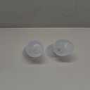 2 Sets Manual Breast Pump for Breastfeeding Essentials,Colostrum Collector with Spill Free Valve,Cap,Silicone,Clear,4oz