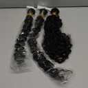 #1B Kinky Curly Bundles Wet and Wavy Bundles Human Hair 20 22 24 inch Curly Wave Human Hair Weave Bundle 150g