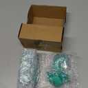 Namalu 6 Pcs Sea Urchin Jellyfish Christmas Ornament Coastal Beaded Beach Theme Holiday Decor Ocean Inspired Hanging Jellyfish Decoration with Crystal and Ribbon (Green)