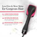 REVLON One-Step Hair Dryer and Styler, All-in-One Hair Brush Straightener for Salon-Quality Smooth & Straight Styles, Black
