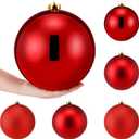 Wettarn 6 Pcs Extra Large Christmas Ball Ornaments 8'' Shatterproof, Red
Oversized Christmas Ball, 200mm Big Huge Plastic Xmas Hanging Ornament, Xmas Tree Decoration for Outdoor Holiday Party Decor