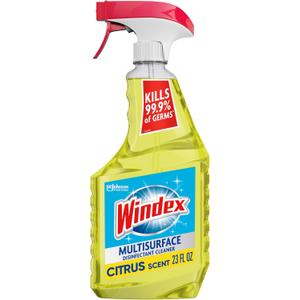 Windex Multipurpose Cleaner Disinfectant Spray Bottle, Packaging Designed to Prevent Leakage and Breaking, Surface Cleaning Spray, Citrus Fresh Scent, 23 Fl Oz
