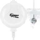 hygger Quiet Aquarium Air Pump 1.5 Watt Energy Saving Mini Oxygen Pump for 1-15 Gallon Fish Tank with Accessories White