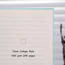 College Rule Journal Notebook for Women Girls, 216 Pages Journals for Writing A5 Hardcover Notebook for School, Note Taking, Journaling (Green)