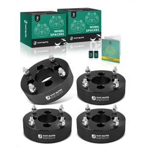 YHTAUTO 4x110 to 4x156 Wheel Adapters 2 Inch Compatible with Honda Kawasaki Suzuki Yamaha, Tire Spacers w/ M12x1.5 & 12.9 Grade Studs, 74.1mm Center Bore 4 Lug 4PCS Black
