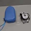 The Quilted Bear Mini Steam Iron - Lightweight Mini Travel Iron for Effortless Quilting & Wrinkle-Free Clothes with Hard Shell Case - Travel Steamer Craft Press for Clothes & Crafts (Blue)