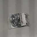 HLMOptimo 1 Rolling Ball Transfers 8 pcs, Universal Transfer Bearings of 400 Lbs Load Capacity, Two-Hole Flange Mounted Roller Bearings for Conveyor Transmission Furniture Wheelchair