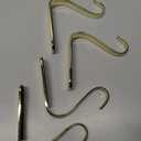 Christmas Stocking Holders Xmas Fireplace Hanger Hooks Holiday Mantel Garland Clips Metal Grips Set of 4(Gold)