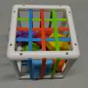 Montessori Toys for 1 Year Old, Cube & 6 Sensory Shape Blocks, Baby Toys 12-18 Months, Developmental Infant Birthday Gifts for Learning Toddler Age 1 2 3 (4.9 inch Cube)