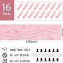16 Pack Light Pink Cheesecloth Table Runner 20 x 120 inch Gauze Table Runners 10 FT Long,Semi Sheer Boho Cheese Cloth Fabric Table Runner Bulk for Wedding,Party,Baby Shower,Bridal Shower Decoration