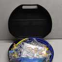 Snow-Chains Auto Fixing 1 Min Quick Fit Easy Installation Tire-Chains, Portable Reusable Universal Emergency Tire Traction Chain for Passenger Car, Pickup Trucks and SUV - Set of 2 (HKN-160)