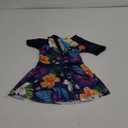 BAOHULU Toddler Girls Swimsuit One Piece Cute Floral Dress Swimwear 3-8 Years (4-5T, T Big Navyflower)