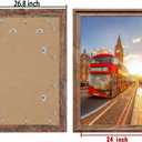 24x36 Picture Frames Poster Frames Set of 2, Wall Hanging 24x36 Poster Frame Vintage Brown, 24x36-2 Pack