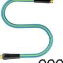 Short Garden Hose 5/8 5FT: Burst-Resistant Water Hose with Sturdy Brass Fittings - Lead-Free Hose for Car Washing Pet Bathing - Lightweight for Outside Campers RV, Car Wash, Watering, Green