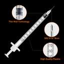 50 PACK U-100 Syringes 30G 5/16" 1ml/cc, Disposable Syringe, Lab Supplies, Individual Wrapped