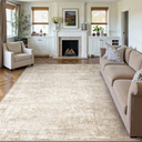 Area Rugs 8x10 Living Room: Washable Rug Modern Abstract Large Rugs Soft Non Slip Neutral Rug Stain Resistant Indoor Carpet for Bedroom Kitchen Dining Room Table Nursery Home Office Rugs(Beige,8'x10')