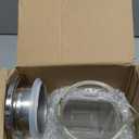 2 Quart (2 Liter 68 oz) Square Glass Pitcher with Lid and Spout, Water Pitchers with Handle for Fridge, Borosilicate Glass Carafe for Hot/Cold Drink, Large Jug for Iced Tea, Coffee,Juice,Milk,Beverage (67.6 Ounces, Clear)