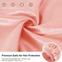 3 x 3PCS Silk Sleep Bonnet for Women, Large Satin Hair Caps with Elastic Band for Curly Hair and Frizz Control (Black/Blush/Leopard)