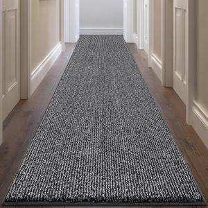 Washable Runner Rug 32" x 120" Rectangular, Non Slip Absorbent Indoor Entryway Rug for Floor, Laundry, Hallway, Bedroom (Roll Packing)