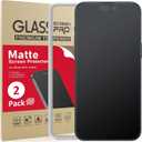 Ambison [2 Pack] Matte Glass Screen Protector Designed for iPhone 15 Pro, Install Frame/Bubble Free/Anti-Glare/Fingerprint Free/Smooth as Silk, 9H Tempered Glass compatible with iPhone 15 Pro 2023 6.1inch