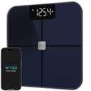 Wyze Scale, Smart Scale for Body Weight, Digital Bathroom Scale for Body Fat, BMI, and Heart Rate, Body Composition Analyzer with App, Batteries Included, Bluetooth, 400 lb (Black) (12 in12 in)