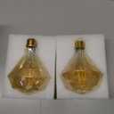 SD LUX Decorative Light Bulbs Vintage LED Edison Bulb 6W 600LM (60W Equivalent) dimmable G40 Globe CRI>90 Medium Base E26 Warm White 2700k, (110PJZ, 2 Pack)