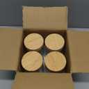 DRKIO 24 Oz Overnight Oats Containers with Bamboo Lids - 4 Pack Glass Storage Jars with Airtight Lids Wide Mouth Mason Food Jars Great for Meal Prep Salad Chia Pudding Snacks Yogurt Sugar Spice