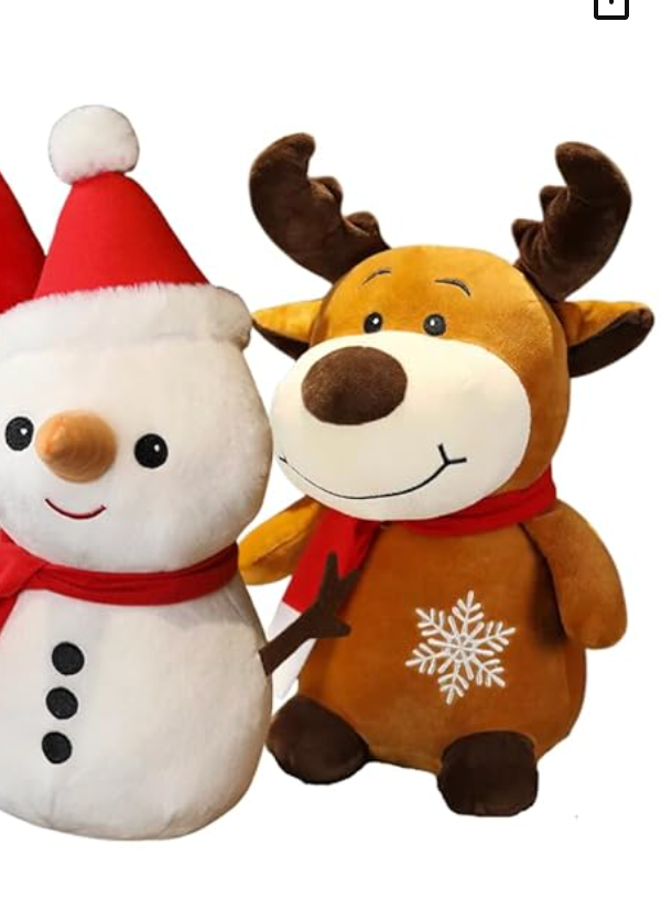 Cute  Reindeer, Snowman Christmas Toy Plushies
