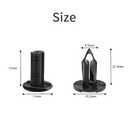 KEMIMOTO 200 PCS 8mm Universal Plastic Push Clips, Push-Type Nylon Bumper Fastener Rivet, Expansion Screws Replacement Compatible with Polaris RZR Ranger Can-Am Maverick Teryx Talon Pioneer Auto Body