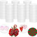 Henoyso 36 Pcs Foam Circles for Crafts Polystyrene Round Foam Disc for DIY Projects Friendship Bracelets Banner Garland for Birthday Era Arts and Crafts Supplies(3 x 3 x 1 Inch)