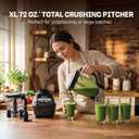 Ninja Kitchen System | All-in-One Food Processor & Blender for Smoothies | Includes Pitcher, (2) 16 oz. To-Go Cups & 8-Cup Bowl | Makes Salsa, Dough, Shakes, & Frozen Drinks | 1500W | Black | BL770