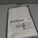 INOVADAY 100% Blackout Curtains for Bedroom, Black Out Curtains 90 Inch Long, Clip Rings Linen Blackout Drapes, Thermal Insulated Room Darkening for Living Room, 2 Panels - Beige,W50xL90