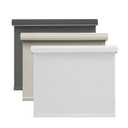 SCHRLING Blackout Cordless Roller Shades for Windows, Free-Stop Room Darkening Window Shades with Valance UV Protection Thermal Insulated Fabric Blinds for Home, Office, Cotton White, 40" W x 72" L