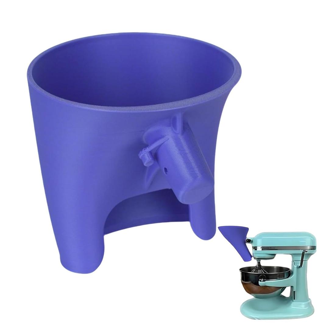 Flour Funnel for Kitchen Aid Mixer Stand Mixer Attachment for KitchenAid Artisan KSM150/5QT  Mess-Free Pouring for Flour & Egg Liquid, Ideal for Home BakersPurple