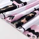 Cute Halloween Fabric Shower Curtain Aesthetic Funky Bathroom Decorations, Colorful Fun Scary Jack Pumpkins Ghost Witch Hats Gothic Halloween Fall Girls Kids Shower Curtain Set with Hooks (72"W x 72"L (Pack of 1), White)