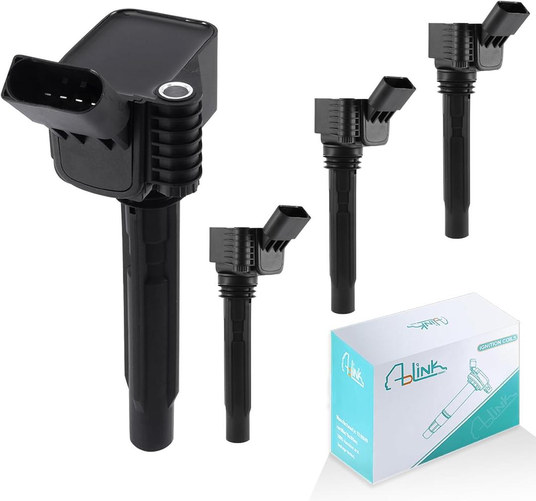 AULINK 4PCS UF716 Ignition Coil Pack For Audi A3 A4 A5 A6 A8 TT(Quattro) Q3 Q5 Q7 Q8 RS3 RS5 S3 S4 S5 S7 Volkswagen/VW Arteon Atlas Beetle Golf Passat Jetta 1.8L 2.0L L4 UF752