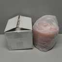 Rubtlamp 100Pcs Plastic Pink Dessert Plates, 6 Inch Pink Gold Appetizer Plates Disposable, Hammer Heavy Duty Small Salad plates, Fancy Cake plates For Birthday Wedding Teatime