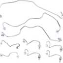 9Pcs Fuel Injection Lines Compatible with Cummins 2014-2019 Dodge Ram 1500 Grand Cherokee V6 3.0L EcoDiesel Engines Diesel Fuel Injector Hard Line Diesel Assemble Replace 68334956AA