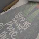 Stepping Towards Pure Goodness Grass Walking Quote Wall Decal Wall Dcor Vinyl Sticker Size: 28 x 28