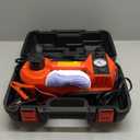 ROGTZ Electric Hydraulic Car Jack Kit 5 Ton 12V Portable Lift Range 17.7 Inch with Tire Inflator Pump for SUV Sedan Truck Car Repair Floor Jack for Vehicle Tire Change with LED Light Jack Only (Red)