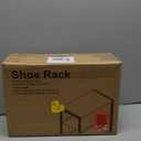 Narrow Shoe Rack for Front Door Entrance, Entryway, and Closet Shoe Organizer with 4 Sturdy Metal Mesh Shelves and Wooden Top, Holds 10 Pairs, Ideal for Storage or Display