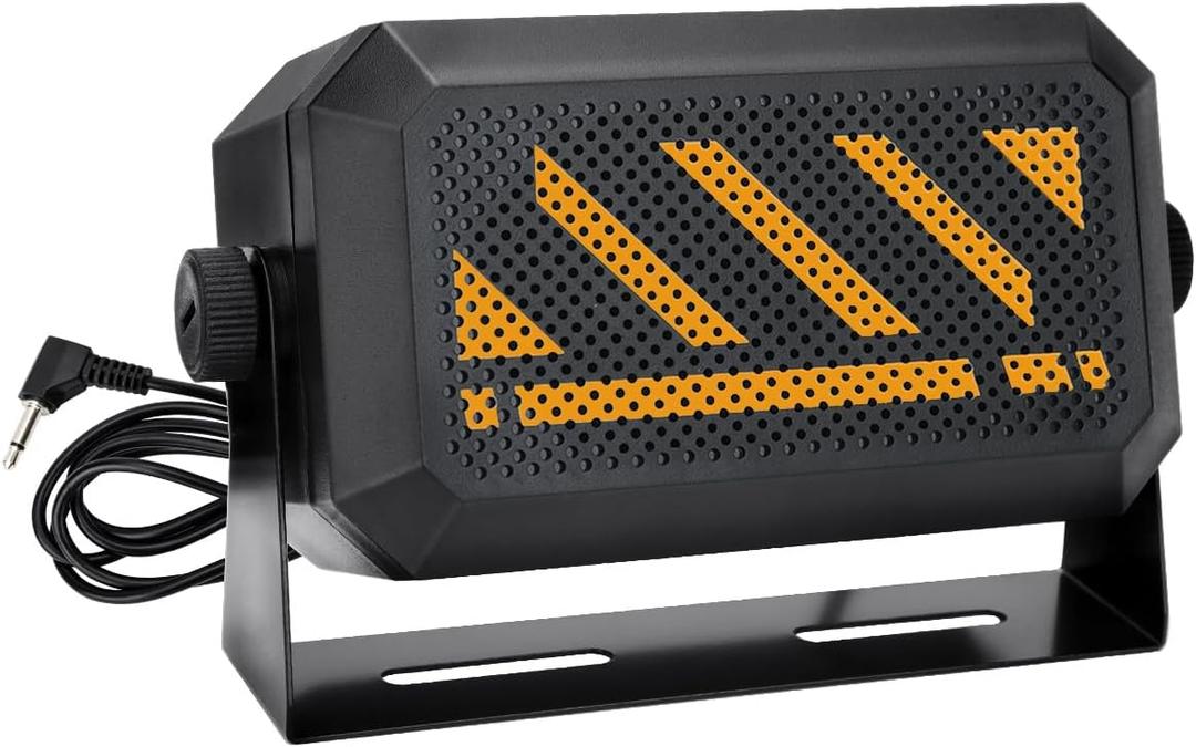 Rectangular External Communications Speaker/CB Radio Speaker for Ham Radio, External Scanners for All 3.5mm Audio Plug Mobile Radios and CB Radios