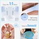 Nicpro 4 Gallon Crystal Clear Epoxy Resin Kit with Cups, Sticks, Gloves