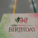 MEHOFOND 7x5ft Witch Theme Birthday Decorations Green and Pink Happy Birthday Backdrop Witch Princess Castle Watercolor Pastel Fantasy Gold Glitter Royal Birthday Party Supplies Photo Booth Props