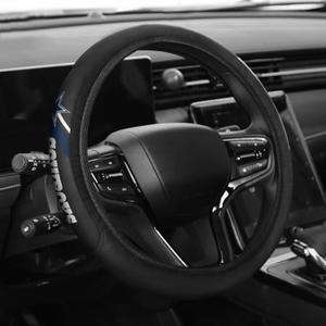 Sports Leather Steering Wheel Cover Car Accessories, Universal Size fit 14-15 Inch All Vehicle Steering Wheel Cover
