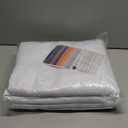 YoungsTex 100% Blackout Curtains 63 Inches Long for Bedroom, Black Out Thermal Drapes Winter Insulated with Grommet Room Darkening for Living Room, Pure White, 2 Panels,42 X 63 Inch