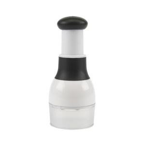 Touch Food Chopper, Stainless Steel Blades with Collection Cup, White and Black, Slice Chop, GoodCook