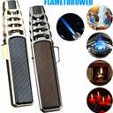 Brite Fire Torch Lighter, Bright Fire Torch Lighter, Solar Beam Torch - The Hottest Torch on Earth, Waterproof and Windproof for Kitchen,Camping Grill,Outdoor,Mens Gifts (Without Gas) (Brown)